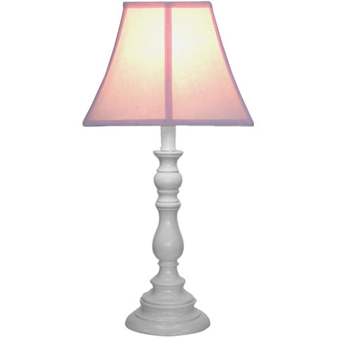  22" Table Lamp with White Base