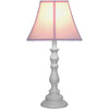  22" Table Lamp with White Base